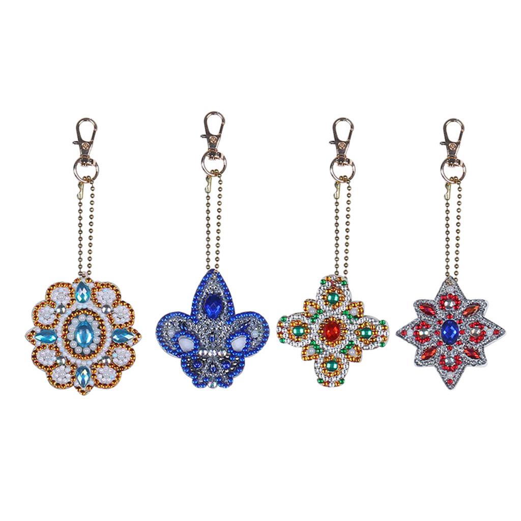 Set Of 4 DIY 5D Diamond Painting Pendants Set Full Full Drill DIY 5D Diamond