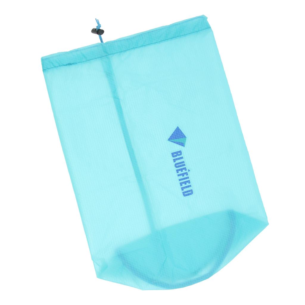 2xWaterproof Drawstring Storage Stuff Sack Dry Bag Outdoor Travel Sky blue M