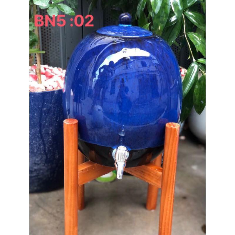 Bình nước sứ Bát Tràng 05 Lít