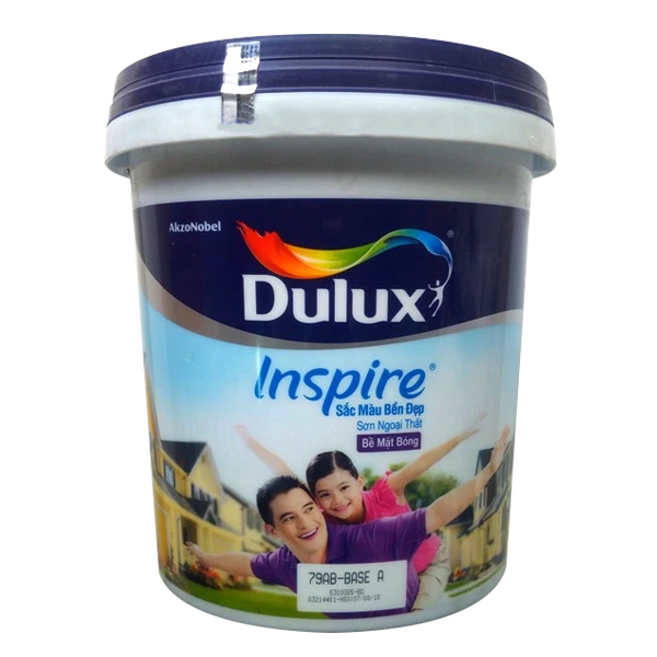 Sơn Ngoại Thất Dulux Inspire Sắc Màu Bền Đẹp 79AB Bóng Giúp Giữ Màu Bền Bỉ Cho Ngôi Nhà Của Bạn, Chống Phai Màu (MÀU TRẮNG)