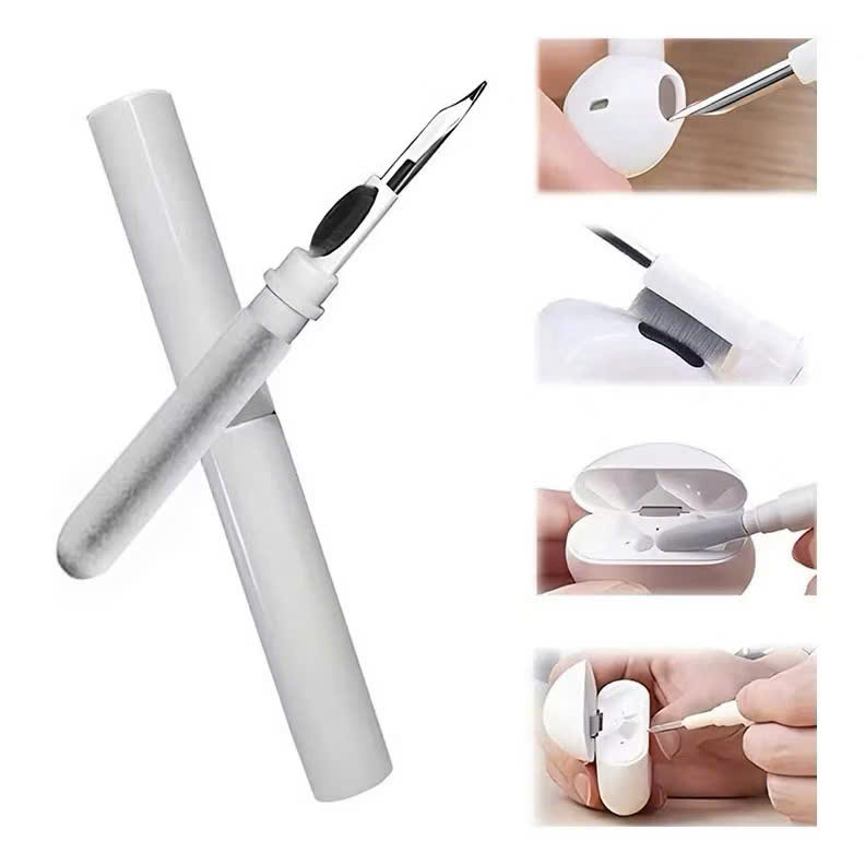 Bộ dụng cụ vệ sinh tai nghe 3 trong 1 làm sạch tai nghe, chân sạc điện thoại, laptop, máy tính, máy ảnh đa năng - Hàng chính hãng