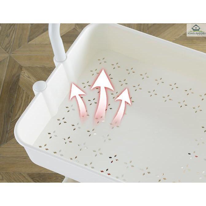 Kệ để đồ 3 tầng có bánh xe - Skylife