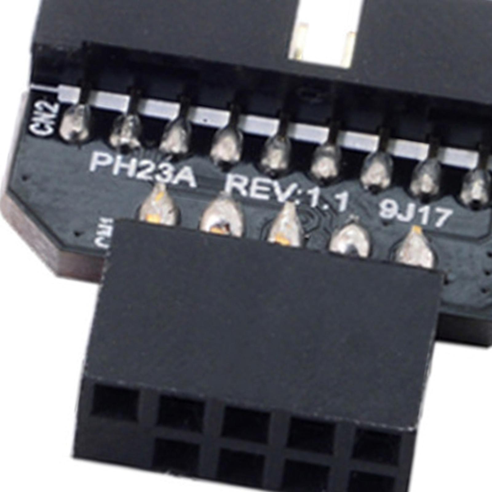 USB 2.0 9 Pin to USB 3.0 19 Pin Adapter USB Adapter for Motherboard Accessory Parts