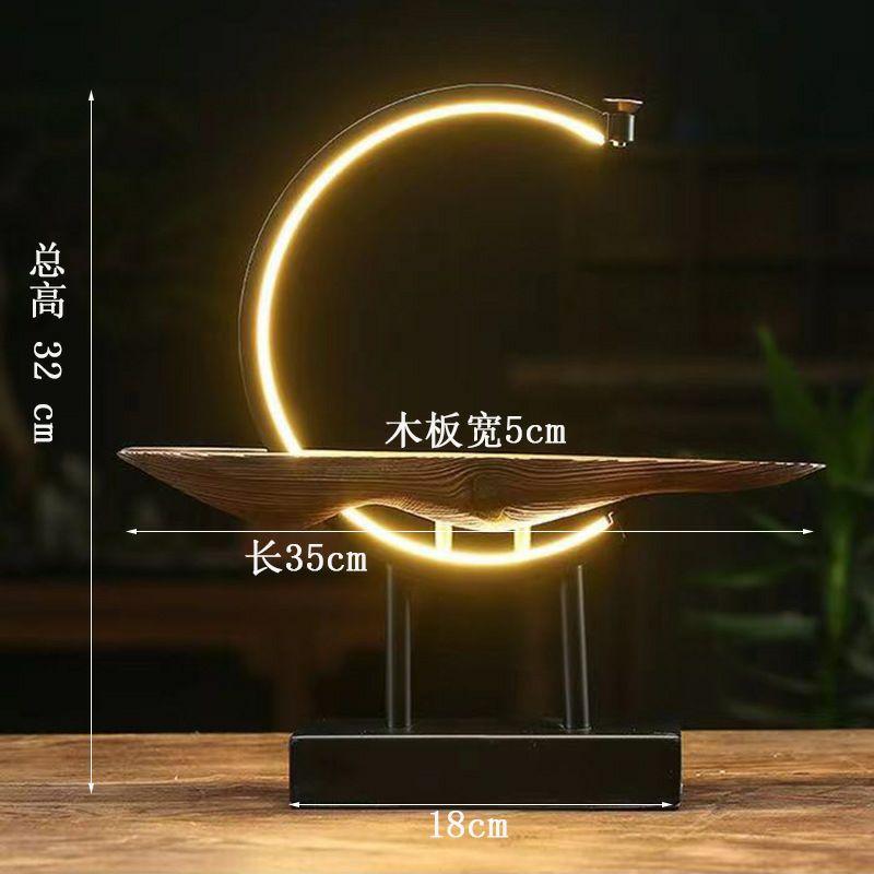 Kệ đèn led đặt tượng trang trí - kệ tượng đốt trầm trang trí decor- kệ gỗ đặt tượng giá tốt nhất
