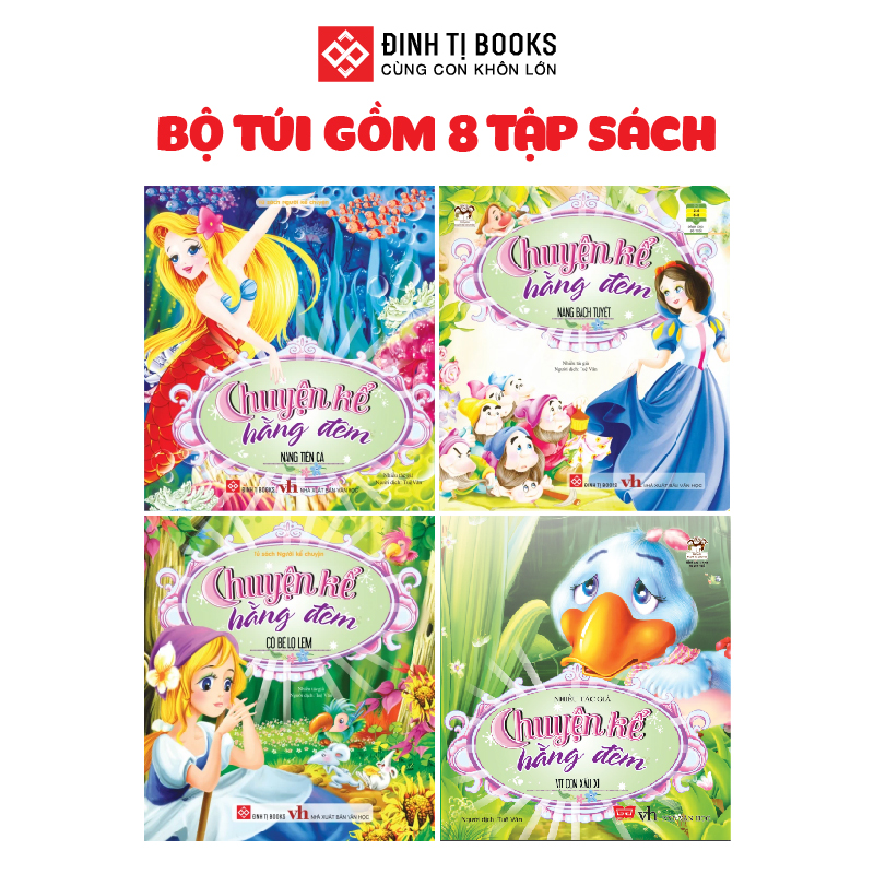 Sách - Bộ túi: Chuyện kể hằng đêm (8 tập) Đinh Tị Books