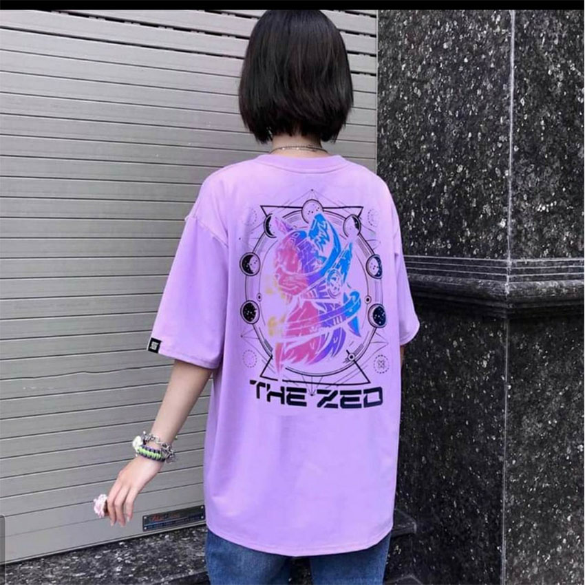 ÁO THUN UNISEX TAY LỠ PHOM RỘNG NAM NỮ Hot Trend 2020- ÁO THE WILD KING- Free size 40-70kg - ALOHA STYLE - Chất liệu vải thấm hút tốt, thoải mái vận động