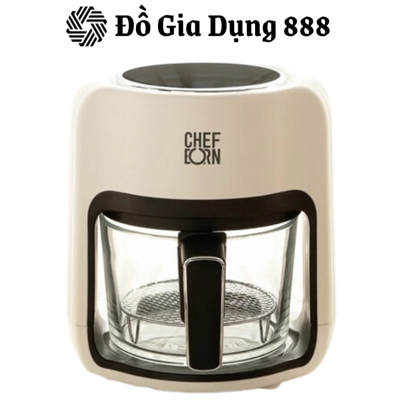 Nồi Chiên Không Dầu CHEFBORN, Lò Nướng Đối Lưu, Công Suất 1200W,  Dung tích 2.5L, Nội Địa Hàn, BH 12 Tháng