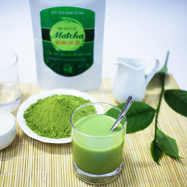 Matcha Oolong Và Bột Trà Xanh Nguyên Chất Bảo Lộc Vũ Gia (100g)