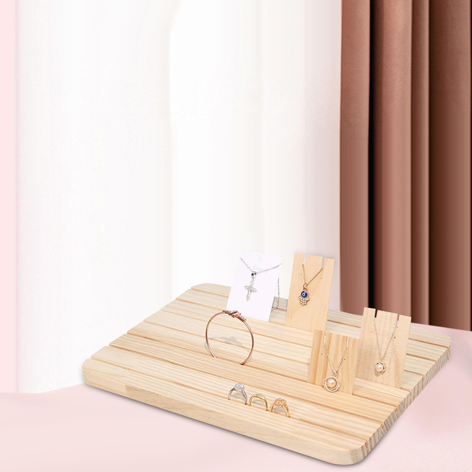 Wooden Earring Display Stand for Retail Display Jewelry Necklace