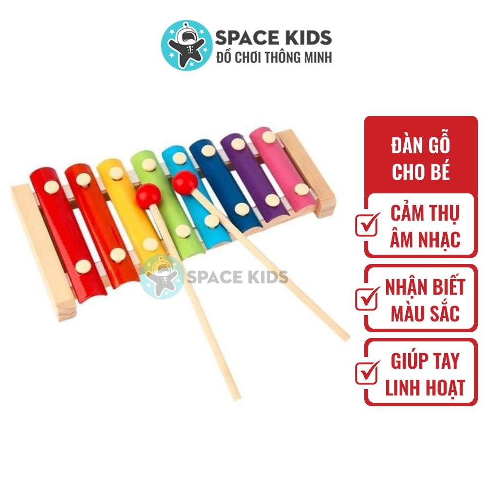 Đồ chơi đàn gỗ cho bé Đàn gỗ đồ chơi Xylophone 8 thanh nhiều màu sắc