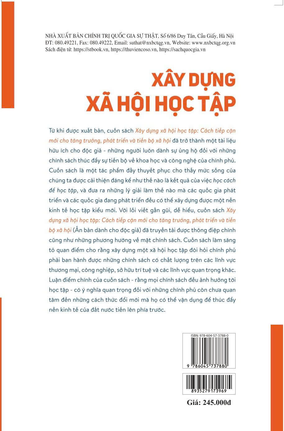 Xây dựng xã hội học tập: Cách tiếp cận mới cho tăng trưởng, phát triển và tiến bộ xã hội