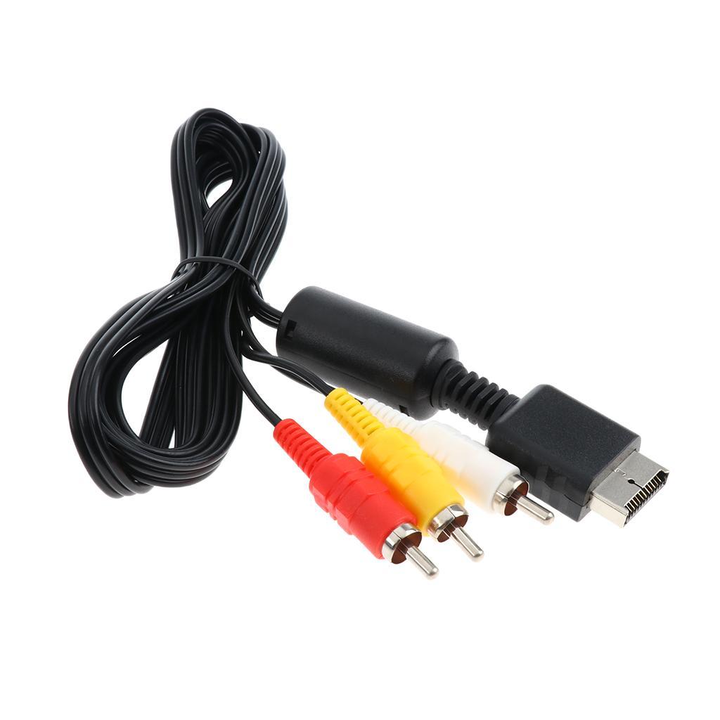 AV Composite Cable for Sony PS3/PS2/PS1 Audio Video Cord TV Adapter Wire 6ft