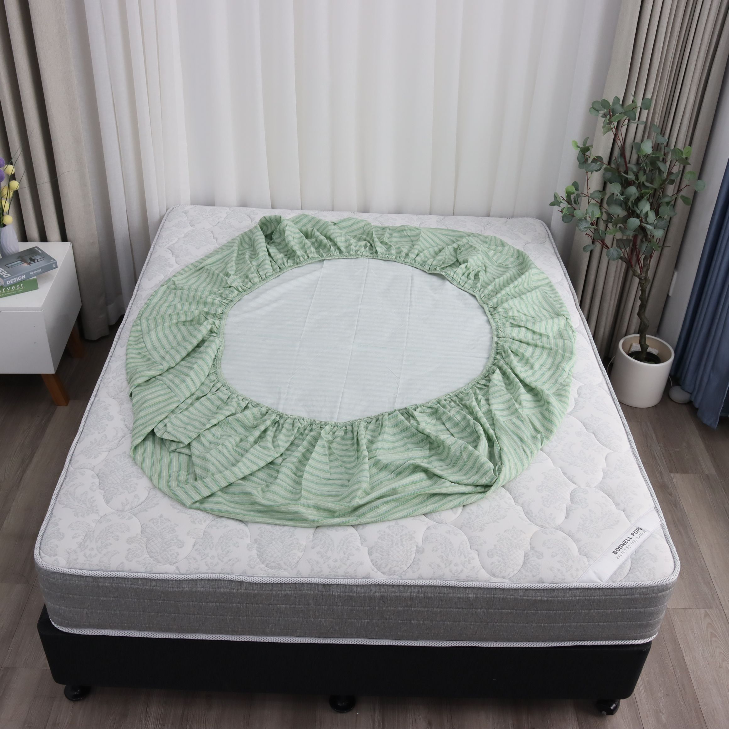 Bộ ga giường K-Bedding KMTP302 chất liệu Microtencel mềm mại, thoáng mát  (KHÔNG BAO GỒM CHĂN)