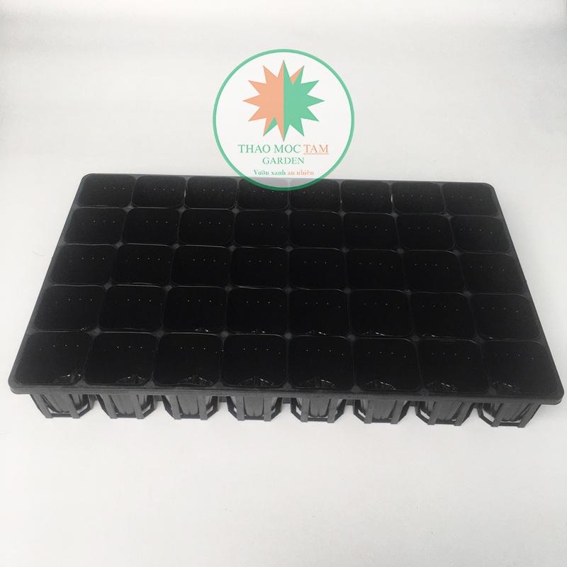 Combo 03 Bộ Khay 40 lỗ + 120 Chậu ươm 7.5 chuẩn Nhật - Khay ươm cây con, cây giống làm vườn