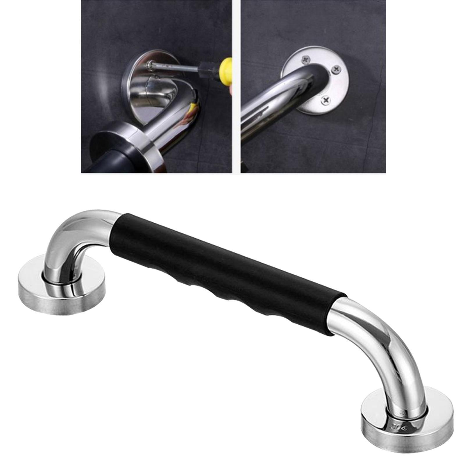2x Bathroom Grab Bar with Anti Slip Grip , Shower Grab Bar for Bathtub, Bathroom, Toilet, Stainless Steel Safety Handle for The Elderly