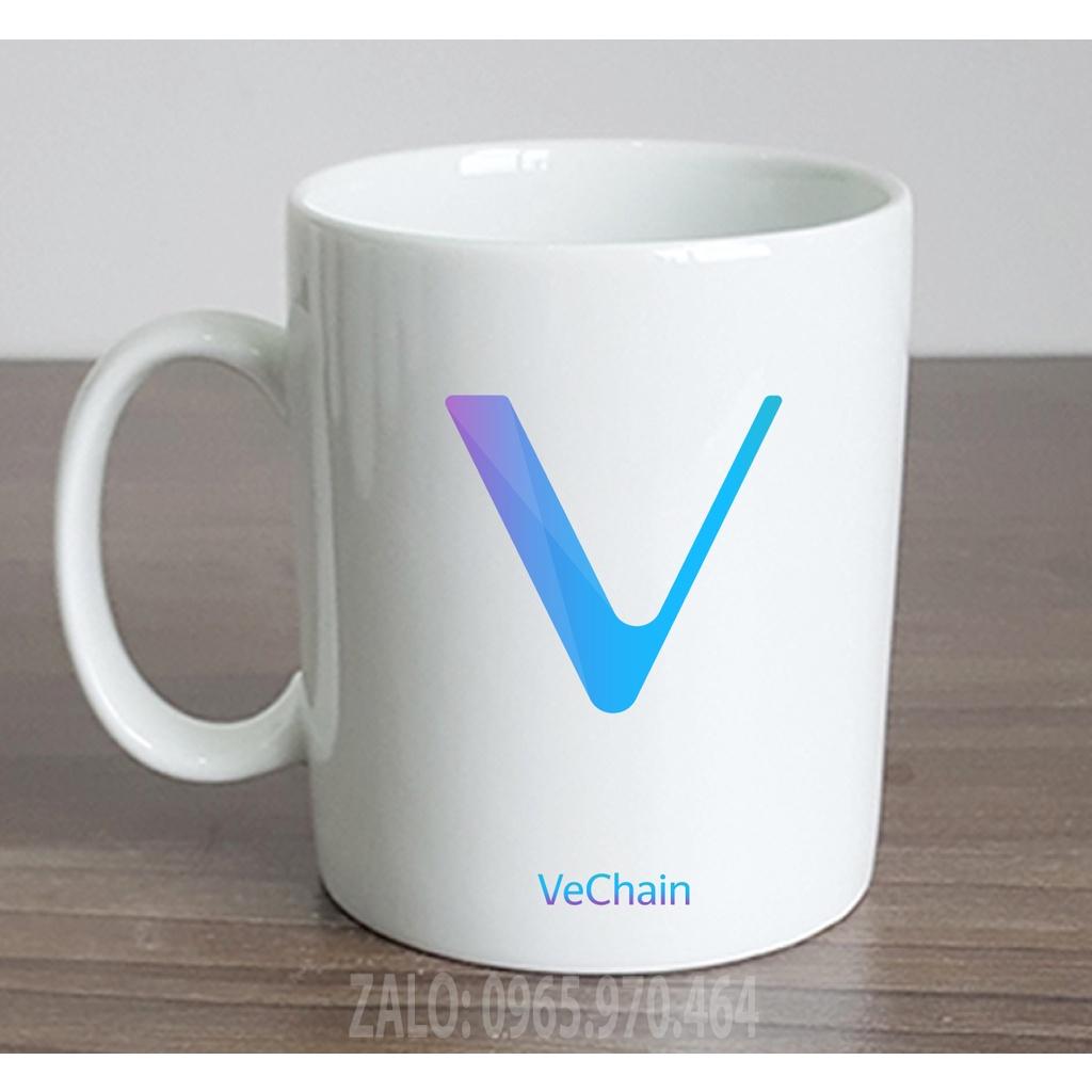 Ly Sứ Có Quai Họa Tiết Đồng Coin VECHAIN - In hình lên ly sứ, cốc theo yêu cầu của bạn - HÌNH LỚP, CÔNG TY