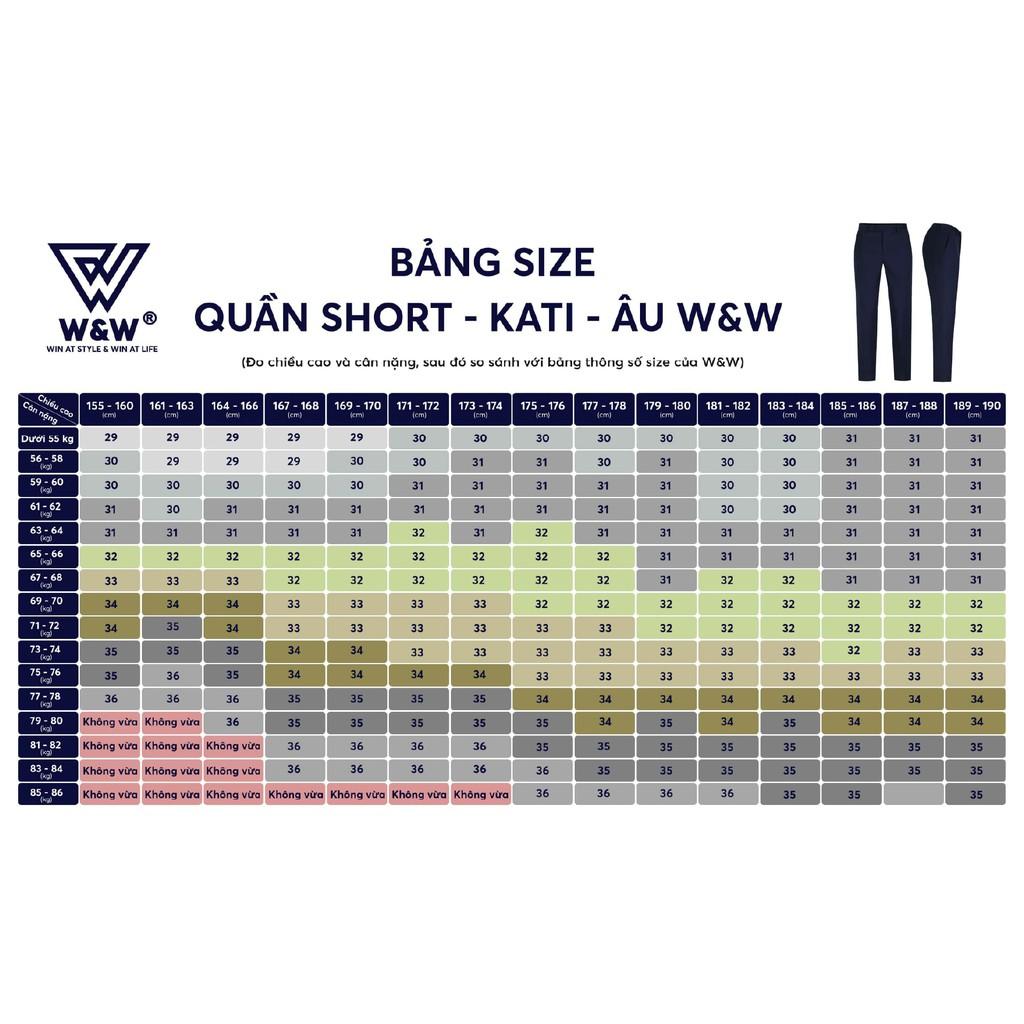 Quần Short Nam W&amp;W Vải Gió Cạp Chun, Chất Liệu Mỏng Nhẹ, Thoáng Mát, Dáng Thể Thao Trẻ Trung WSH25