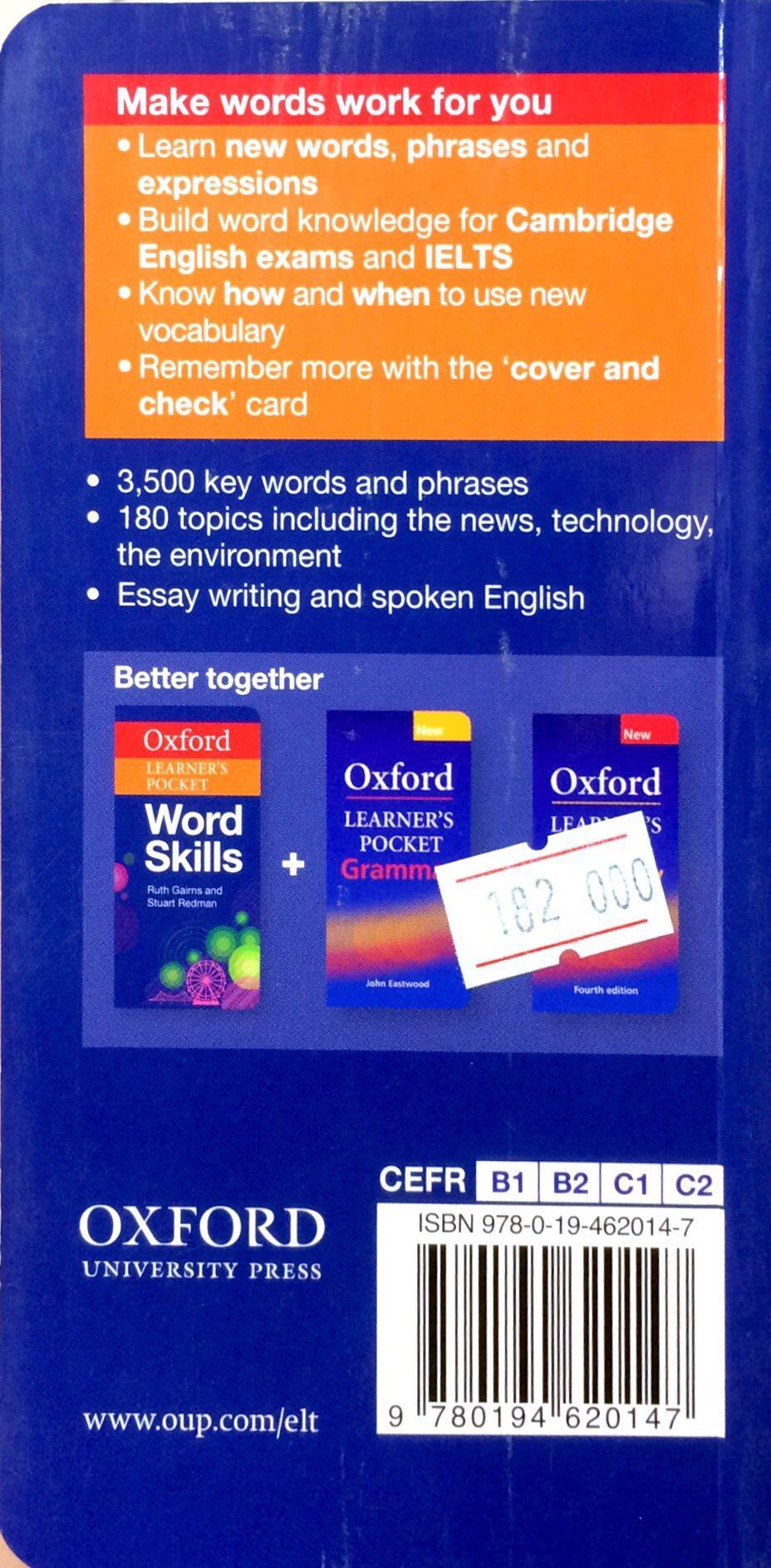 Sách ngoại văn: Oxford Learner’s Pocket Word Skills