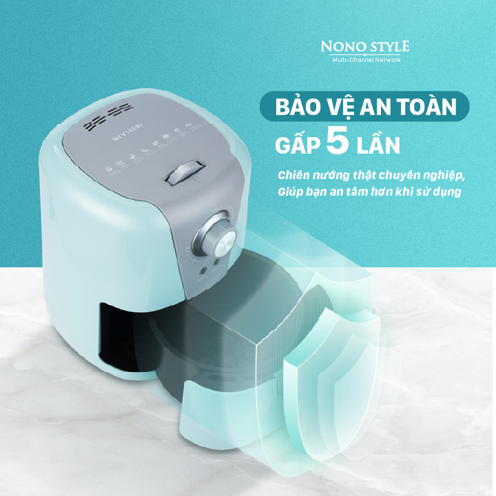 Nồi Chiên Không Dầu Mini BIYI AF-89 (1,5L) - Hàng Chính Hãng