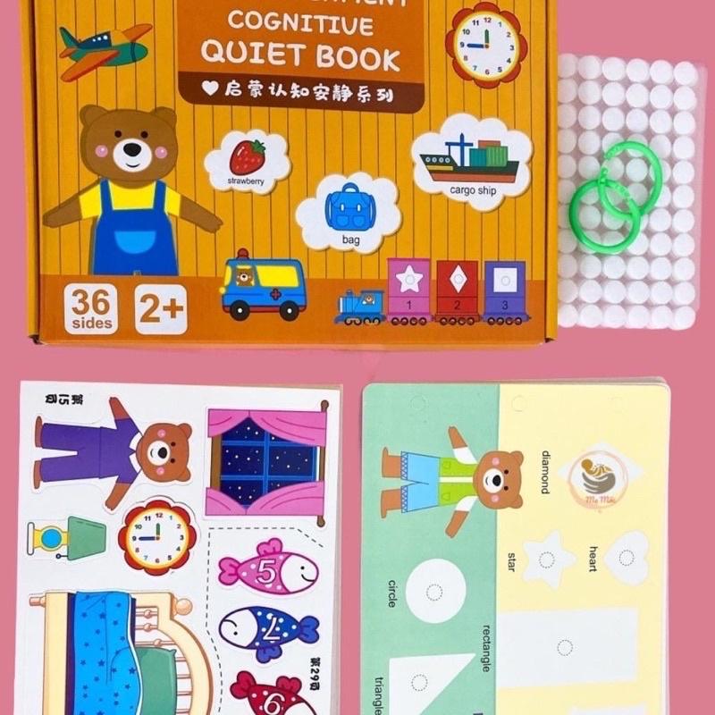 Học Liệu Montessori Bóc Dán 17 Chủ Đề Đồ Chơi Giáo Dục Sớm Cho Bé Tái Sử Dụng Nhiều Lần