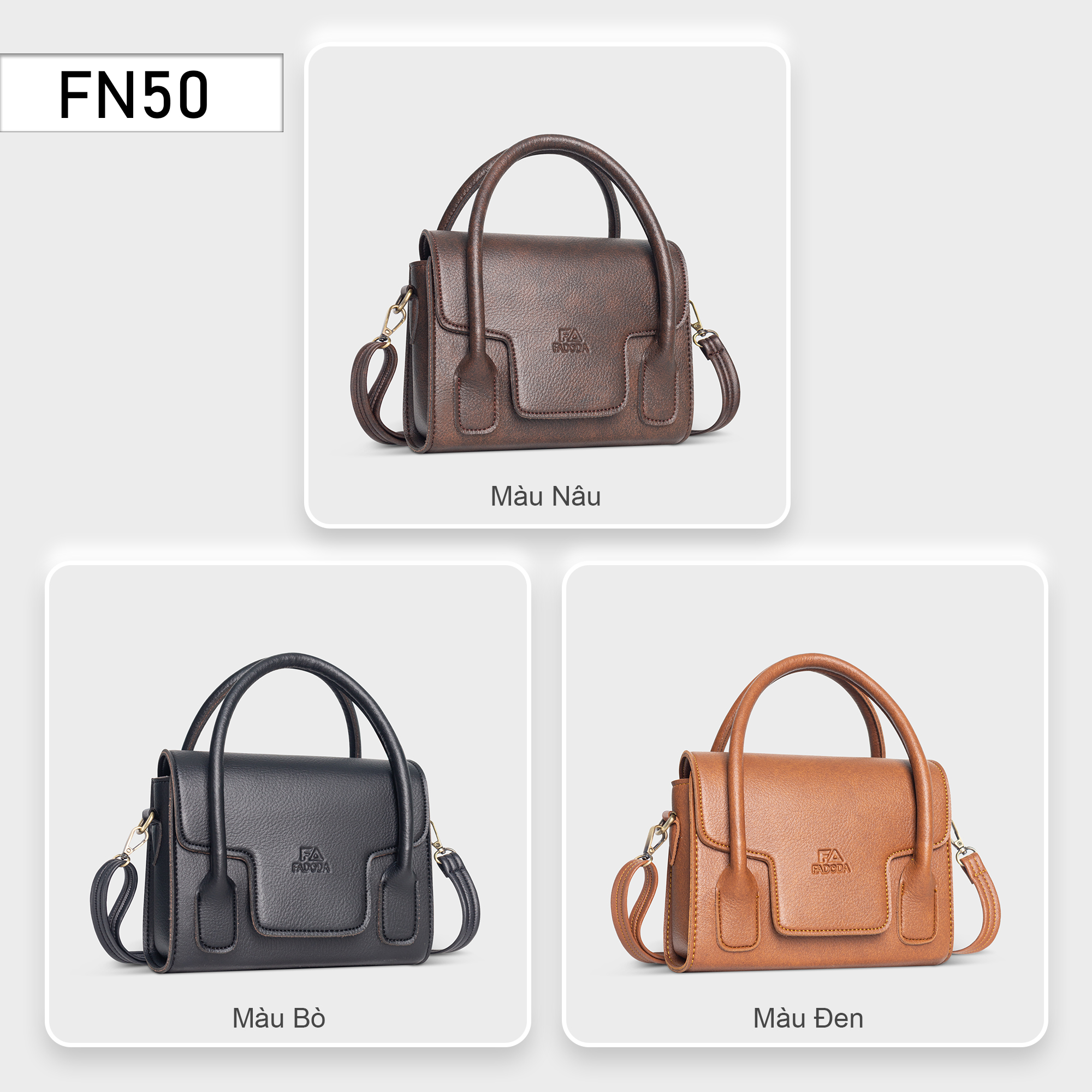 Túi da đeo chéo thời trang nữ Fadoda FN50