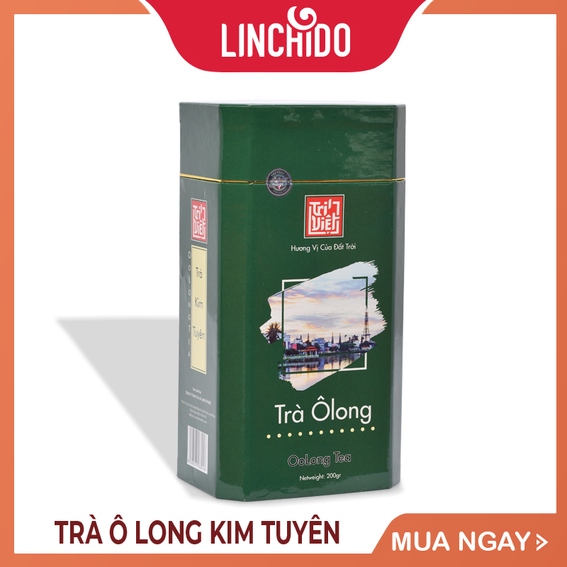 Trà Oolong (Ô long) Kim Tuyên Hộp Giấy 200g - Trà Ô long Trí Việt