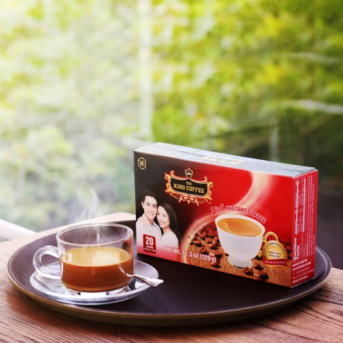 Cà Phê Hòa Tan 3IN1 KING COFFEE - Hộp 20 gói x 16g