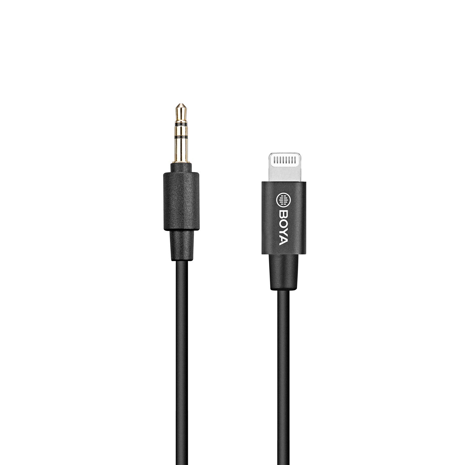 Cáp Chuyển Đổi Tín Hiệu Âm Thanh TRS 3.5mm (Male) To Lightning, Dùng Cho Thiết Bị IOS (IPhone, IPad) Boya BY-K1 - hàng chính hãng