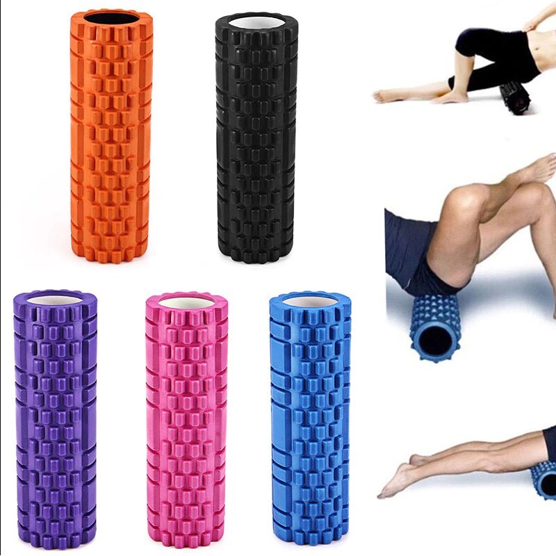 Con Lăn Massage Foam Gai Dẹt 45x14 cm Ống Lăn Giãn Cơ Tập Yoga, Gym