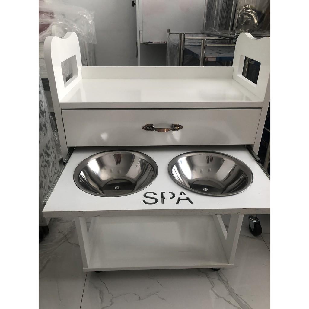 Xe Đẩy Gỗ 3 Tầng Spa