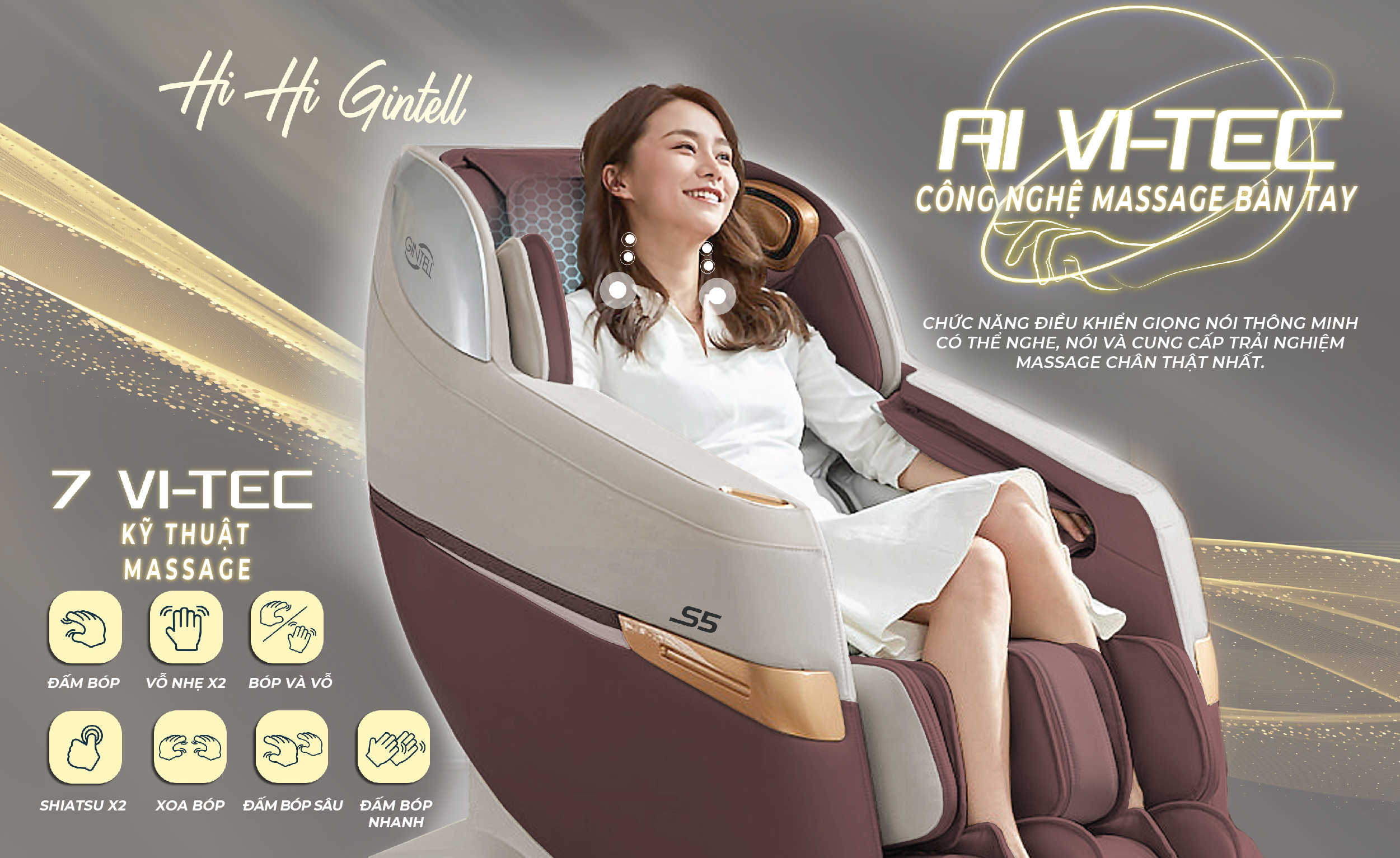 Ghế Massage Toàn Thân S5 SuperChair | 3 năm bảo hành chính hãng