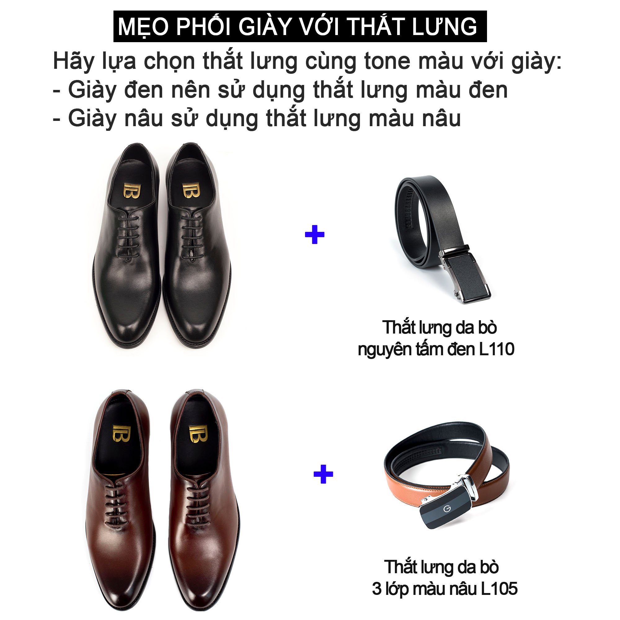 Giày da nam, giày oxford công sở Bụi Leather G101 - Da bò Nappa cao cấp - Bảo hành 12 tháng