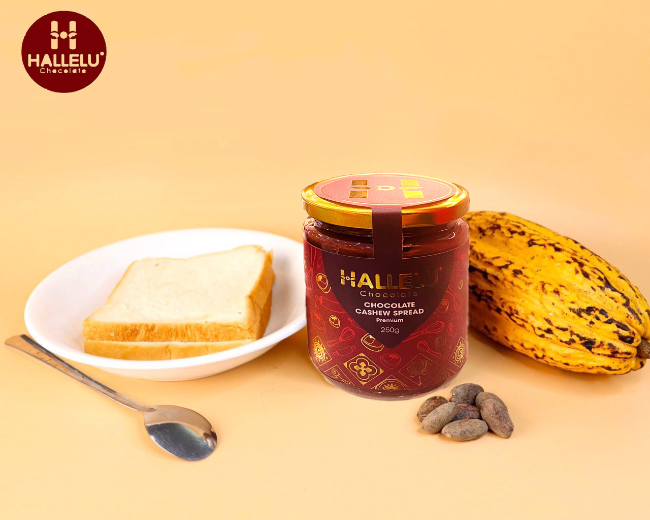 Mứt Cacao Hạt Điều _Chocolate Cashew Spread thơm ngon đậm vị, không chất bảo quản