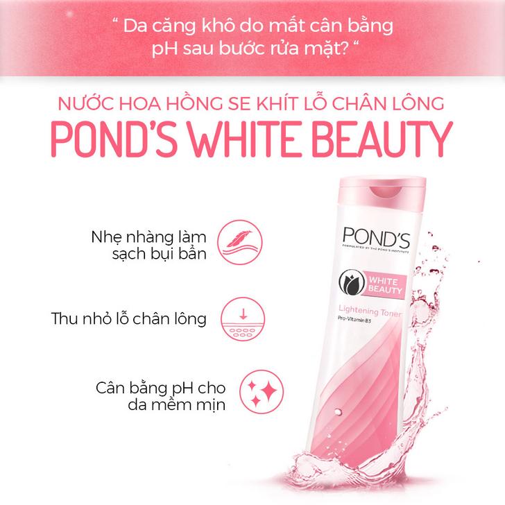 Nước hoa hồng POND'S làm sáng da Chống Oxi Hoá cân bằng pH se khít lỗ chân lông 150ml