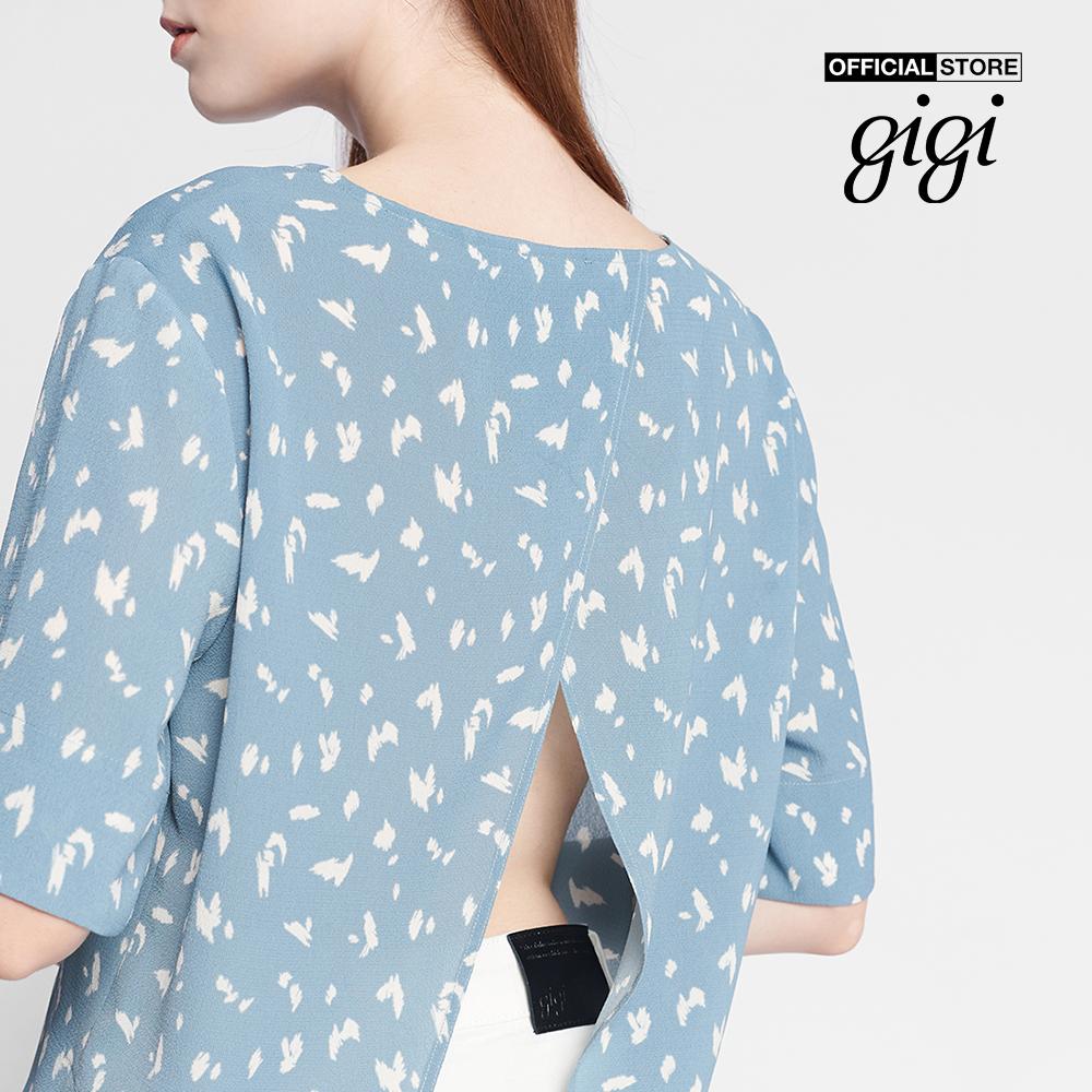 GIGI - Áo kiểu nữ phom suông tay ngắn Cut Out Back G11081202126