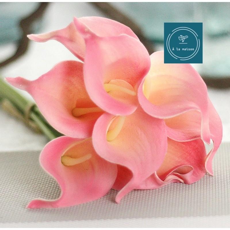 Hoa giả - Calla LiLy nhí 35cm mô phỏng giống thật, hoa cô dâu, hoa decor trang trí