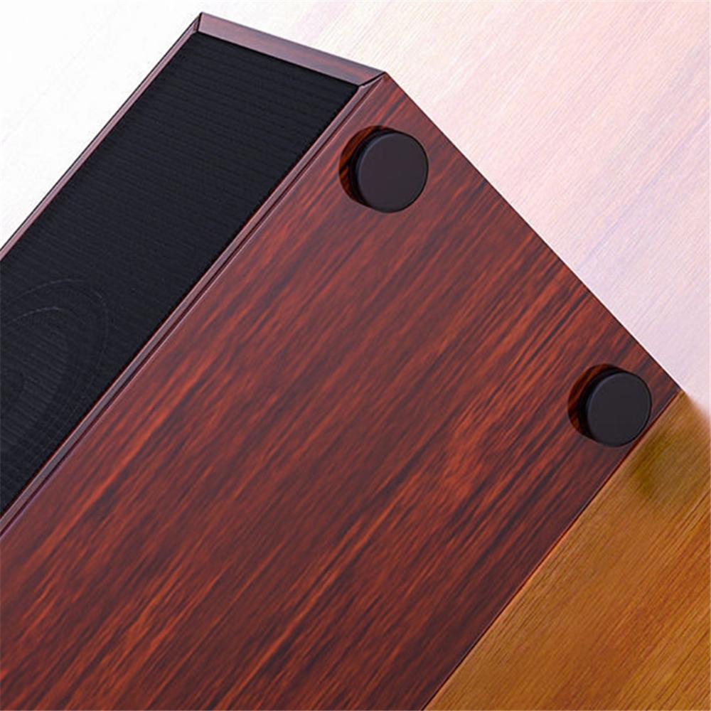 Loa di động có dây Bluetooth 5.0 Loa siêu trầm âm thanh HD bằng gỗ dài Loa âm nhạc vòm USB hỗ trợ ngoài trời Màu sắc: Đen