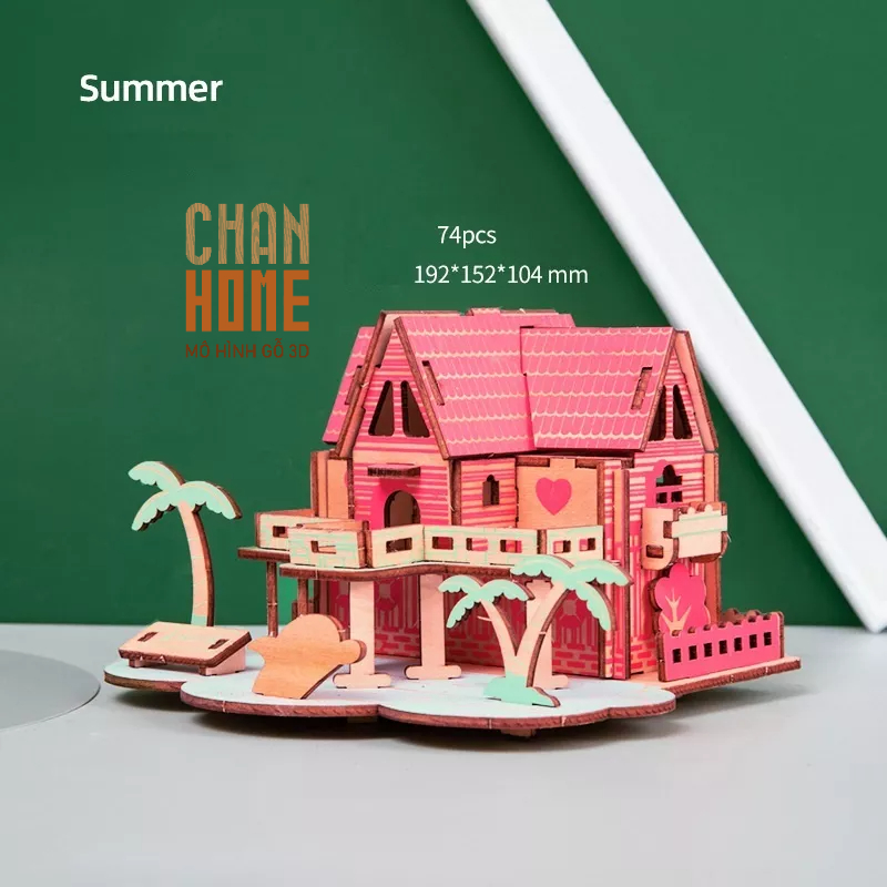 Đồ Chơi 3D Gỗ Thủ Công Lắp Ráp Mô Hình Kiến Trúc Đồ Chơi Giáo Dục Món Quà Tặng Độc Đáo