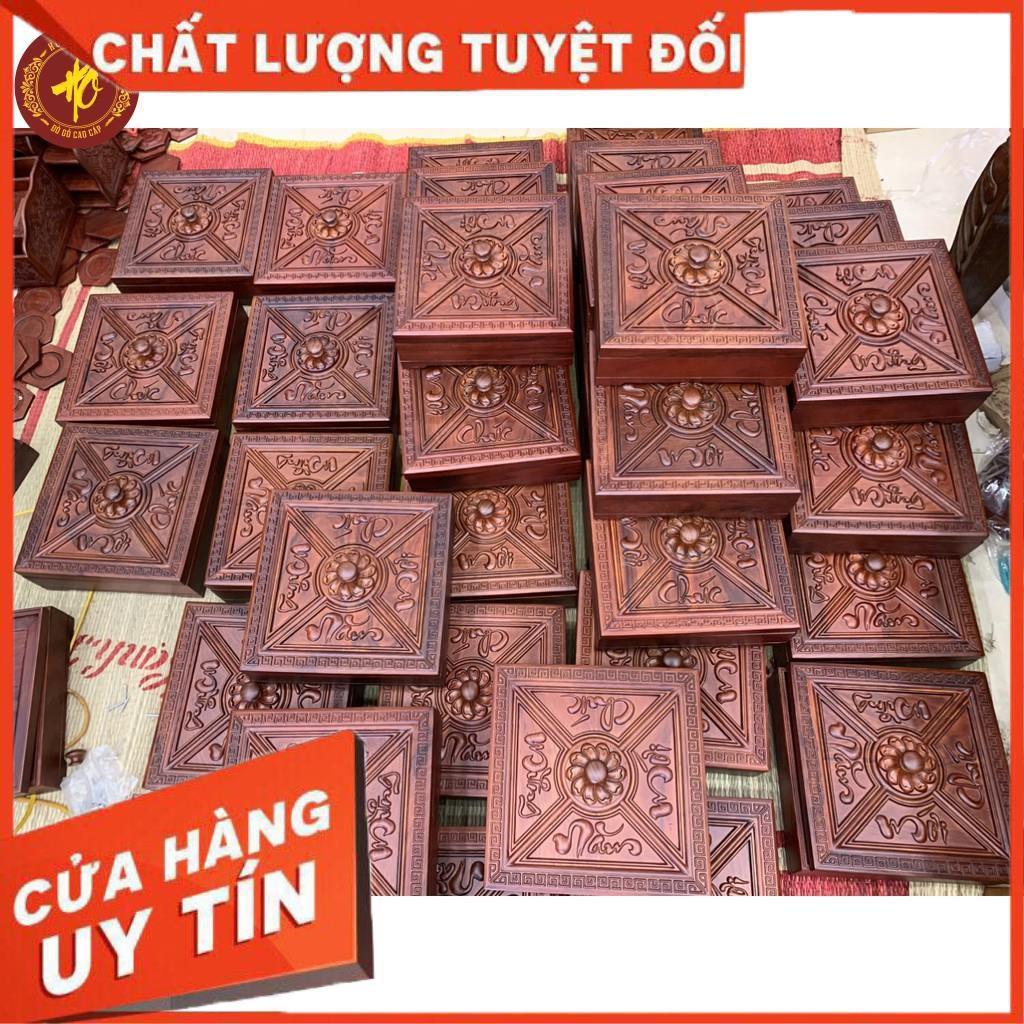 Khay Đựng Bánh Kẹo Ngày Tết bằng Gỗ Hương 5 Ngăn - Mẫu Mới Nhất Tết 2021 - Ảnh thật 100%