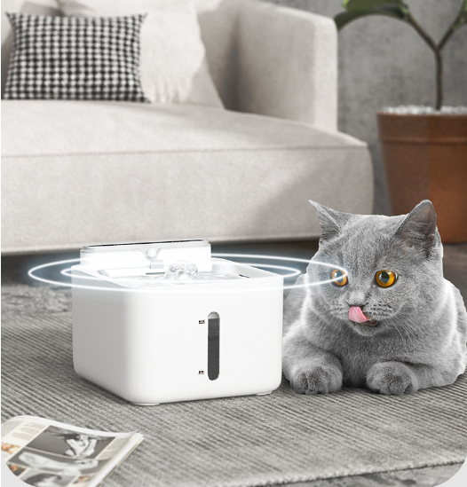 Máy Lấy Nước Tự Động cho Chó Mèo Cảm Biến Hồng Ngoại Tự động GO PET Fresh Water 3L pin sạc tích hợp