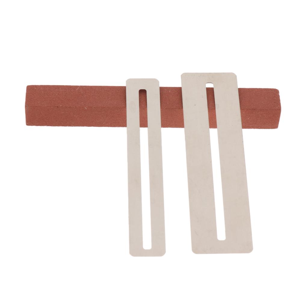 Sunnimix 2 Chiếc Ván Trượt Ngón Tay Fretboard Bảo Vệ + Tặng Chà Nhám Ba Lan Tự Làm Luthier Dụng Cụ