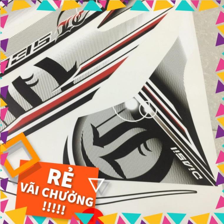 Tem rời Exciter 135 Lc trắng mặt nạ đen