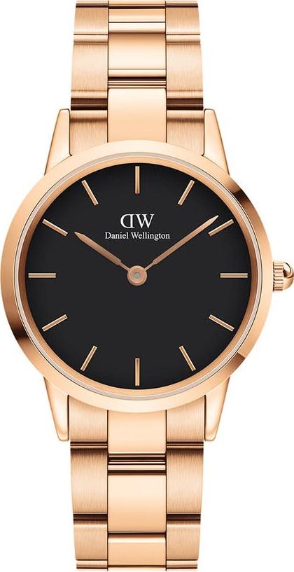 Đồng hồ nữ Daniel Wellington Iconic Link Rose Black 32mm DW00100212