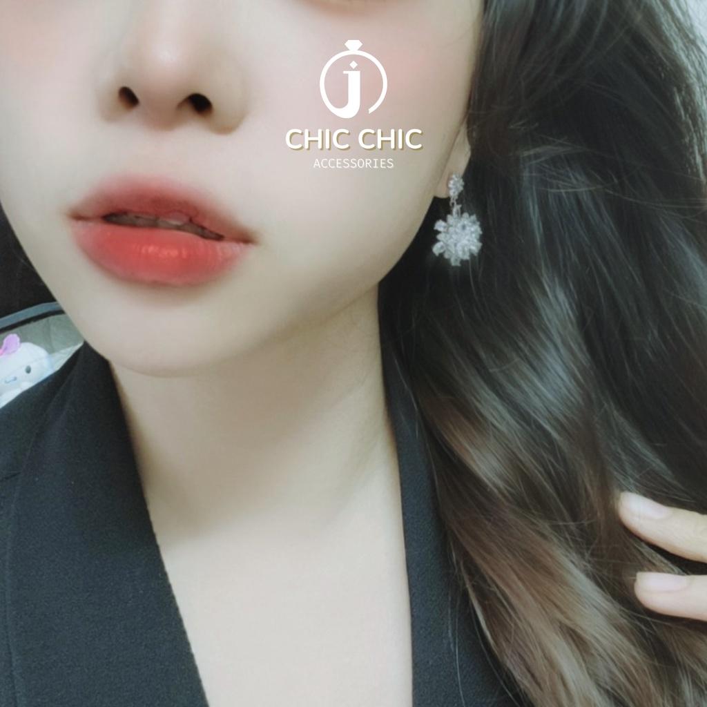 Bộ sưu tập bông tai năm 2023 bông tai đẹp đính đá hình hoa xinh