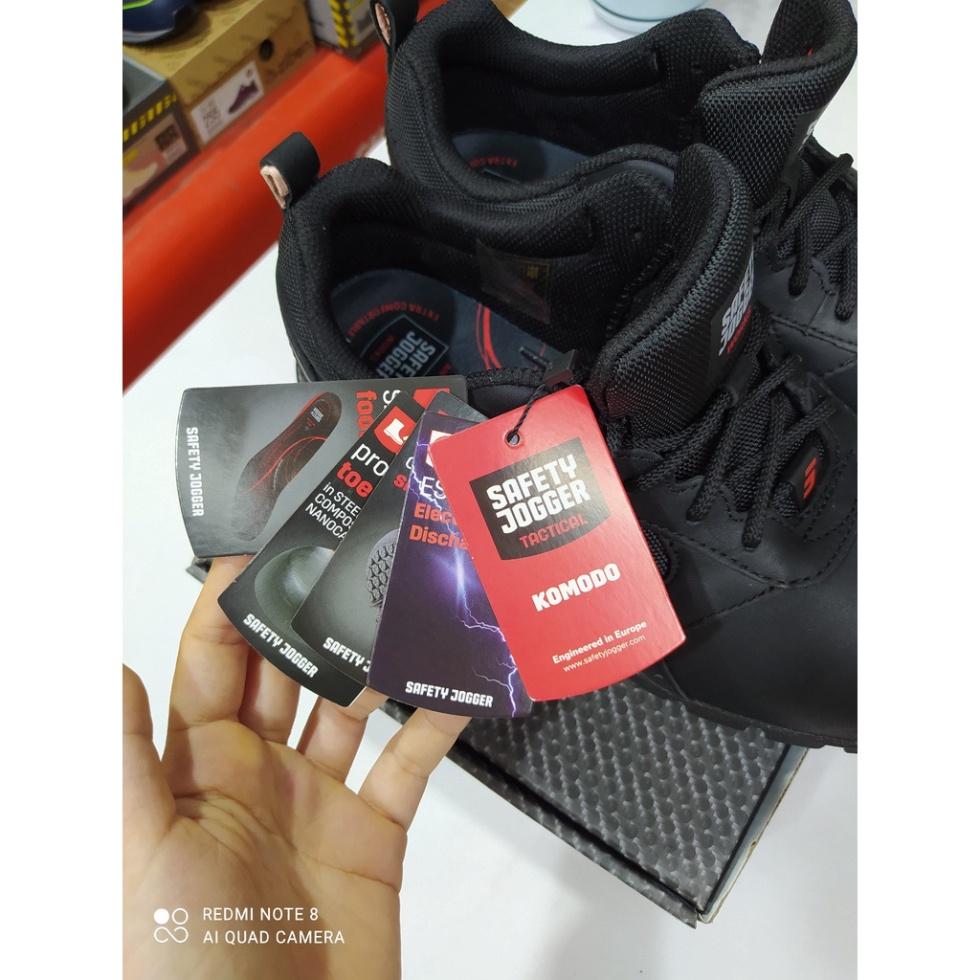 Giày Bảo Hộ Safety Jogger Komodo Siêu Nhẹ, Da Thật Chống Thấm Nước, Chống Tĩnh Điện ESD, Chống Va Đập