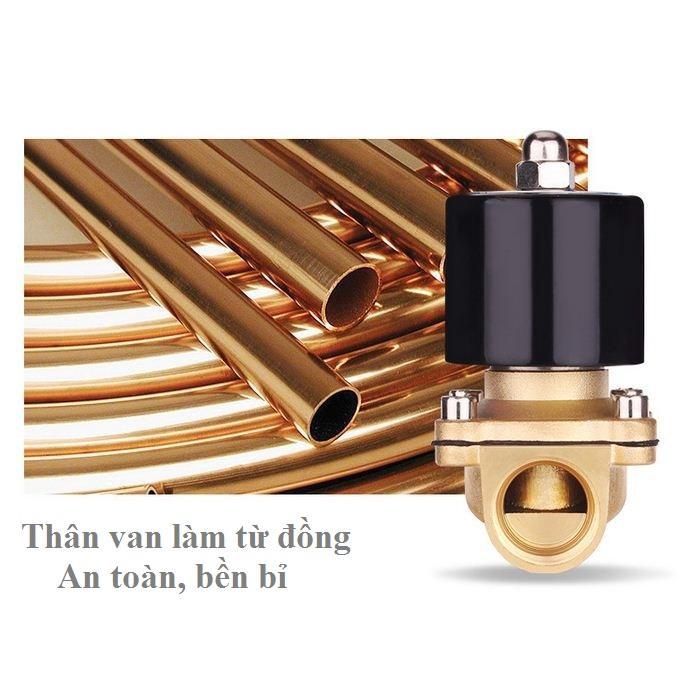 Van nước tự động điều khiển bằng điện, van điện từ phi 27 220V LOẠI TỐT , c