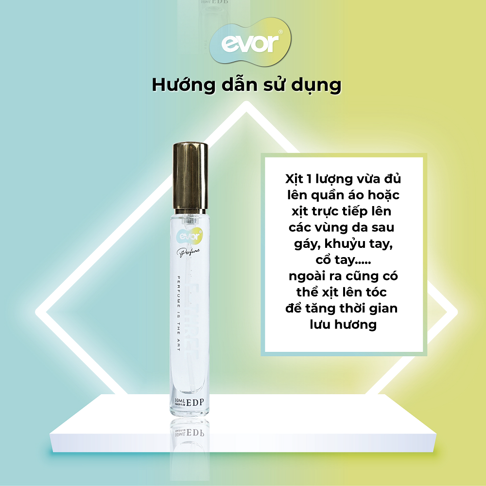 Nước hoa nữ F-THREE Perfume 10ML, hương hoa cỏ, hoa lài, phấn | EVOR