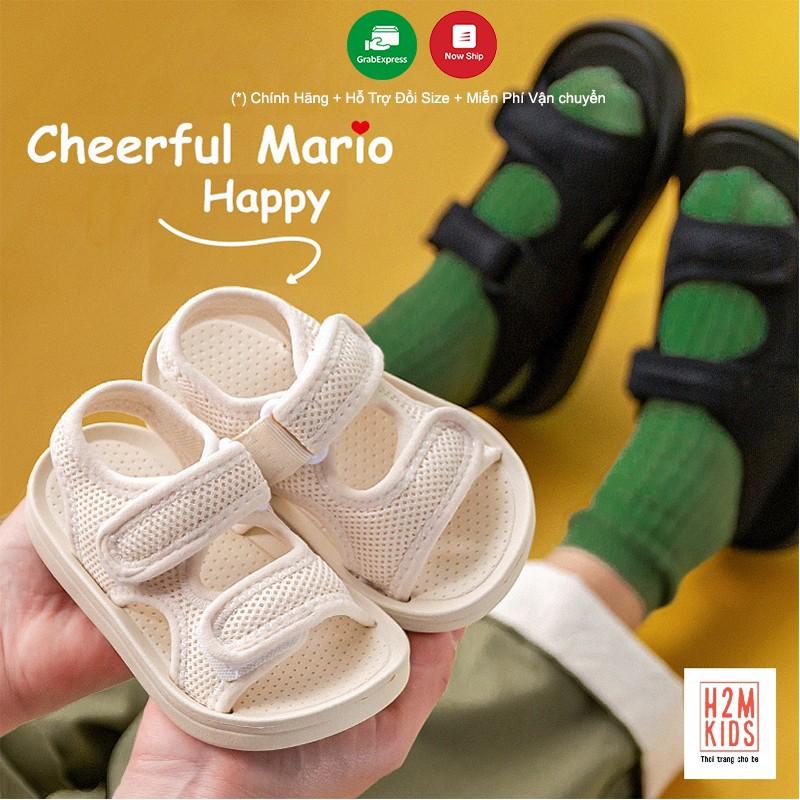 Dép cho bé Cheerful Mario QL-2277, dép sandal cho bé trai bé gái chống trơn trượt QDM2