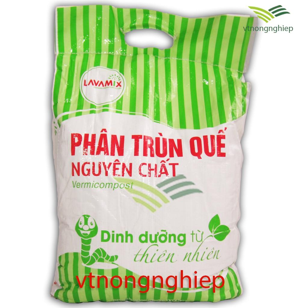 Phân trùn quế nguyên chất Lavamix, bổ sung dinh dưỡng, cải tạo đất, túi 10(kg)