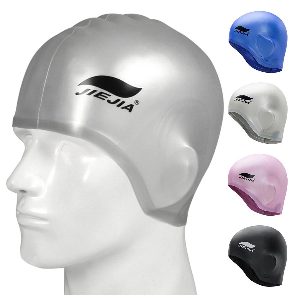 Mũ bơi Silicone 3D có kẹp mũi & nút bịt tai cho nam nữ